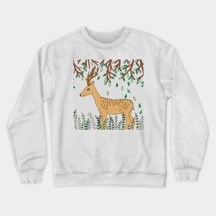 Forest Deer Crewneck Sweatshirt